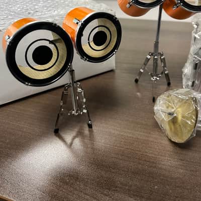 Neil Peart RUSH Chromy Miniature Replica Drum Kit image 3
