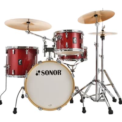 Sonor AQX Jazz 4-pc Shell Pack w/ 18" Kick - Red Moon Sparkle image 2