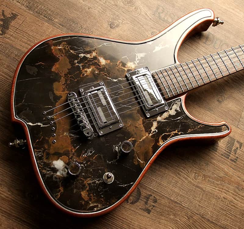 Collectors! Masterbuilt Nemesis with top made of real Black & Gold Marble. Pure artwork and sound image 1