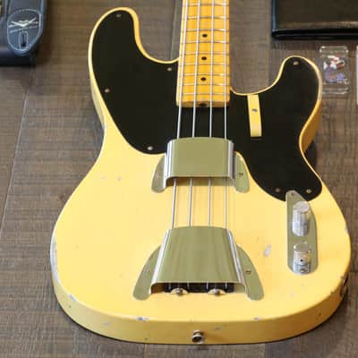 Unplayed! 2021 Fender Limited Edition Custom Shop 1951 Reissue Precision Bass Relic Aged Nocaster Blonde + COA OHSC image 2