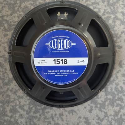 Eminence Legend 1518 15" 150-Watt 8 Ohm Speaker 2010s - Black image 1