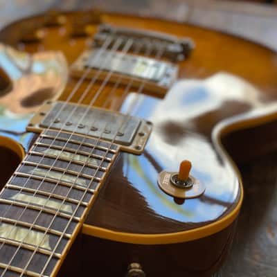 Gibson 1991 Les Paul Pre-Historic 1959 Reissue Yamano Order Honey Burst Flametop w/ OHSC & Yamano Docs R9 image 4