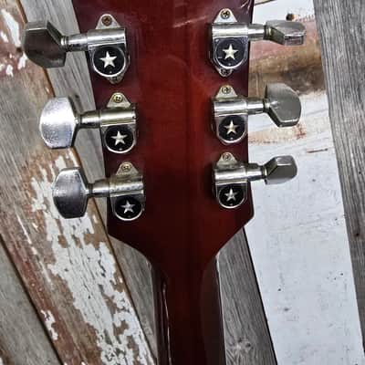 Greco EG Single Cutaway Custom 1974 - 1978 - Cherry Sunburst with Chrome Hardware image 9