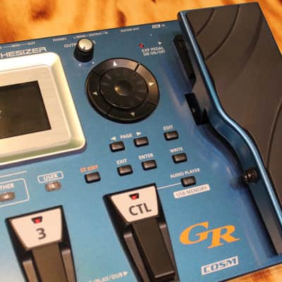 Roland GR-55 Guitar Synthesizer GR COSM Blue Set with Adaptor and Midi Cable (Used) image 3