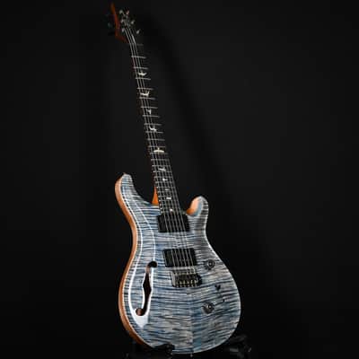 PRS Custom 24 Semi-Hollow w/ Artist Grade Flame Maple Top & Awabi Birds- Faded Indigo 2026 (0424438) image 13