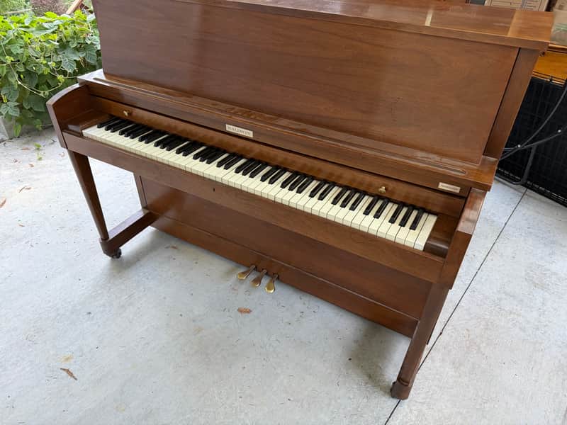 Baldwin Hamilton studio upright piano + bench image 1