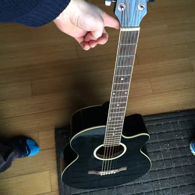 Palmer Guitar Co. Acoustic Electric Pf24 EC Black With Hardshell Case image 8