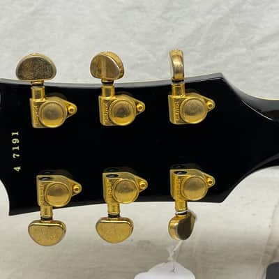 Gibson Custom 1954 '54 Les Paul Custom Staple Pickup Reissue Guitar with Bigsby + Case - Black Beauty image 10