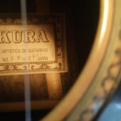 Sakura SW-77 1972 Acoustic Guitar image 3