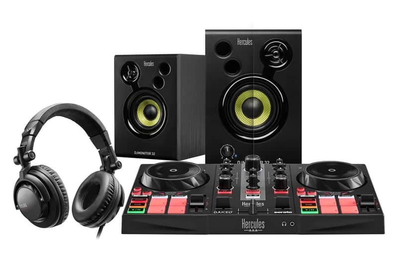 Hercules DJ Learning Kit MK2 – DJControl Inpulse 200 Controller, Speakers, Headphones & Software image 1