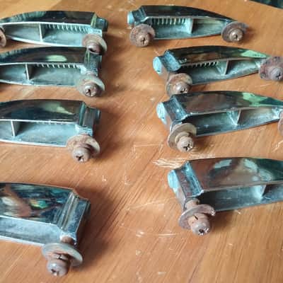 Royal Star Hoshino Pre Tama Crystar Bass Drum LUGS SET OF 8 60s 70s SONOR TEARDROP 16 AVAILABLE image 5