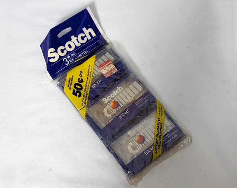 Brand New Sealed Scotch BX 60 Cassette Tapes 60min Low Noise Normal Bias image 1