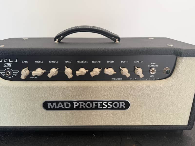 Mad Professor Old School 51 RT-Head 51W Tube Guitar Amp Head - Black and Beige + Original Reverb and Tremolo Foot Switch image 1