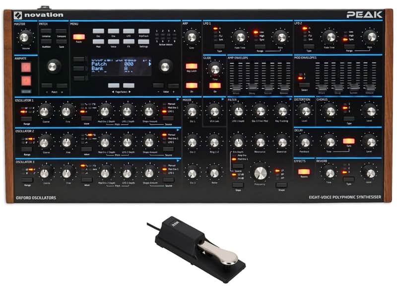 Novation Peak MIDI USB Polyphonic Synthesiser For MAC or PC+Sustain Pedal image 1