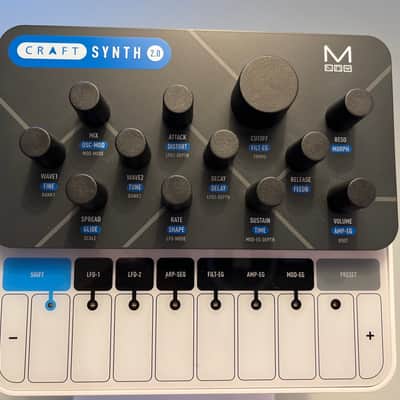 Modal Electronics CRAFT synth 2.0 Monophonic Virtual Analogue Wavetable Synthesizer 2018 - 2020 - White image 3