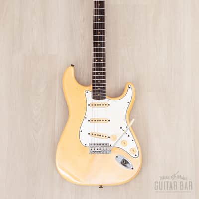 1965 Fender Stratocaster Vintage Guitar Olympic White w/ Case image 2