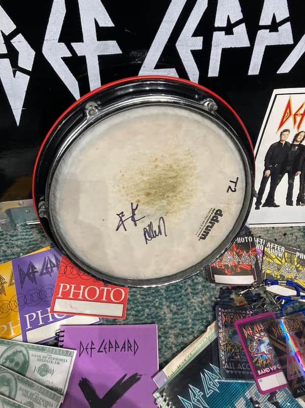 ddrum Rick Allen's Def Leppard Hysteria Tour, 10" Clavia AB Trigger Pad (RA #2042) 1980s, AUTOGRAPHED HEAD!! image 1