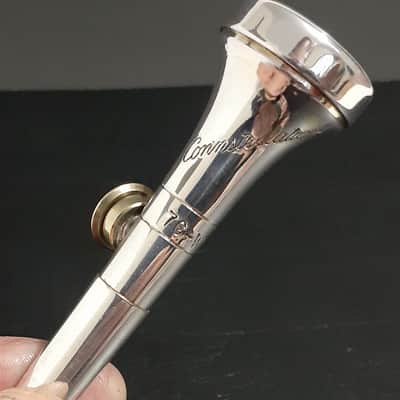 C.G. Conn Rare Vintage Conn Constellation 7C-W Trumpet Mouthpiece w/ Electronic Pick-up Silver plate image 11