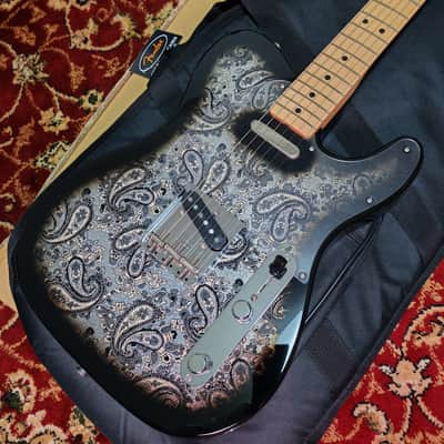 *NEW IN BOX* 2025 Fender Japan Limited Edition Telecaster Black Paisley, JD25 MIJ image 2
