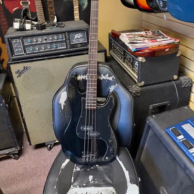 Kramer Focus by Kramer 4 string bass guitar - Black sparkle image 1
