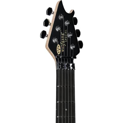 EVH Eddie Van Halen Wolfgang Special Electric Guitar, Striped Black/Yellow image 7