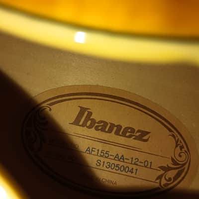 Ibanez AF155-AA Artstar Standard 2013 Antique Amber image 2