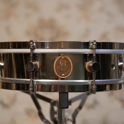 A&F Drum Co. 4x14" Nickel Over Brass Snare image 4