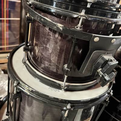 Terry Bozzio's -1990s Custom Made Mapex U.S. Maple 13-Piece Kit - Transparent Black Lacquer image 8