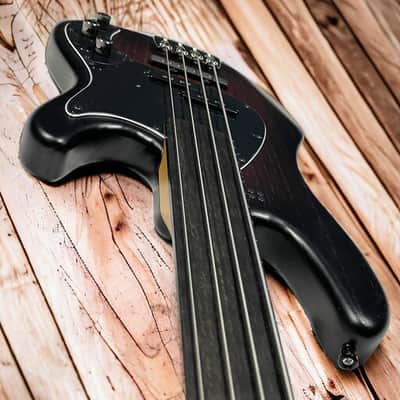 Sandberg SUPERLIGHT(6.9 Lbs) Lionel P/J FRETLESS Short Scale, Brown Burst/Pau Ferro *Similar On Order, ETA June 2027 image 4