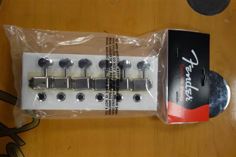 Fender American Vintage Stratocaster/Telecaster Tuning Machines (Left-Hand) Nickel image 1
