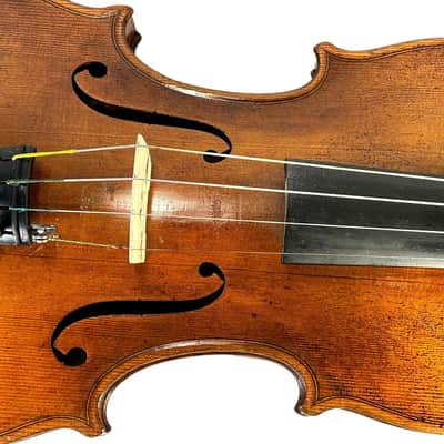 Vintage/Antique/Authentic 4/4 Labelled Violin Francesco Ruggeri+Case 小提 小提琴 ヴァイオリン Beautiful Flamed Maple,Powerful Tone,Fully Set Up-Videos image 3