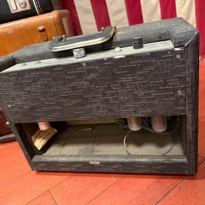 ~1963 Gretsch Combo Amp One Knob Grey Tolex image 5
