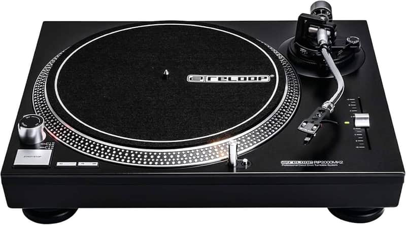 Reloop RP2000MKII Professional Direct Drive USB turntable 2020's - Black image 1