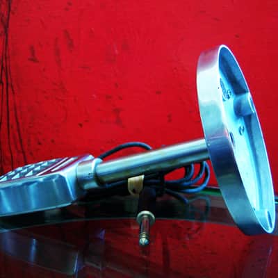 Vintage 1950's Electro-Voice 915 Omnidirectional Crystal Microphone Hi Z harp mic w 427 stand and cable image 11