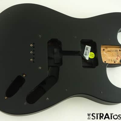 USA Fender JIM ROOT Stratocaster Mahogany HH Strat BODY Flat Black image 1