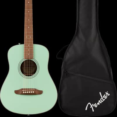 Fender California Standard Redondo Mini with Bag, Spruce Top, Surf Green # 0974101157