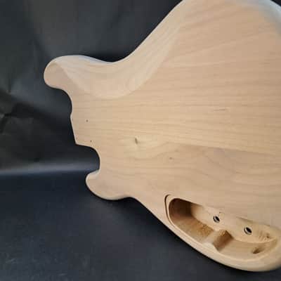 Unfinished Alder P bass J/J guitar body - fits fender necks J2503 image 5