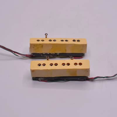 Vintage 1970s Dimarzio PAF JAZZ BASS Pickups Fender Guitar Patent Applied For Set 1980's image 6