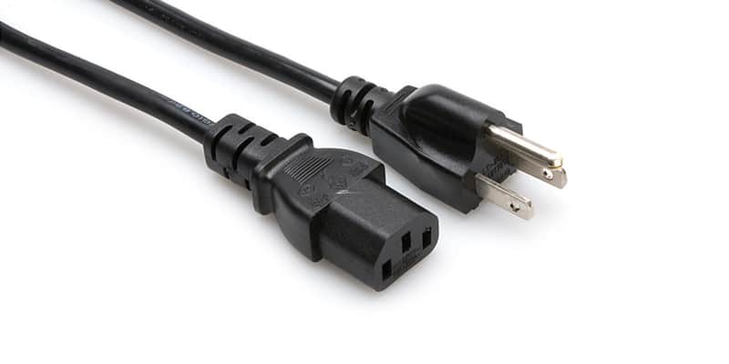 Hosa PWC-148 IEC C13 to NEMA 5-15P 8ft Power Cord image 1