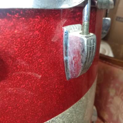 Ludwig 12x15 Parade Snare 1960s - Red Silver Bild 3