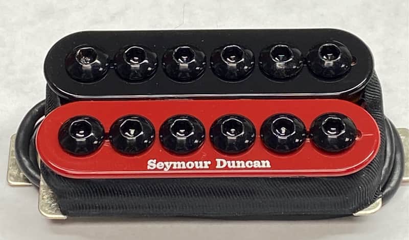 Seymour Duncan SH-8B Invader 6 String Bridge Humbucker - RED/BLACK Zebra image 1