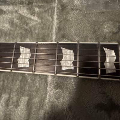 2023 ESP LTD EC-1000 Deluxe Piezo See Thru Black w/Macassar Ebony fretboard, ESP case. image 4