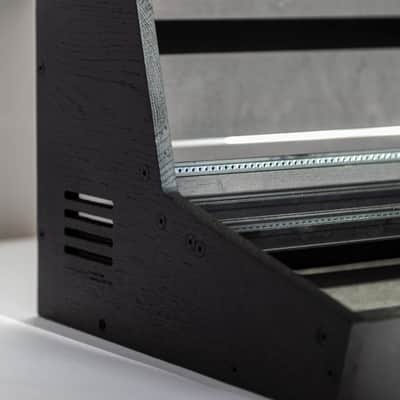 2 Many Synths - 10U 74HP Eurorack case in BLACK 2025 - Black coloured linseed oil image 5