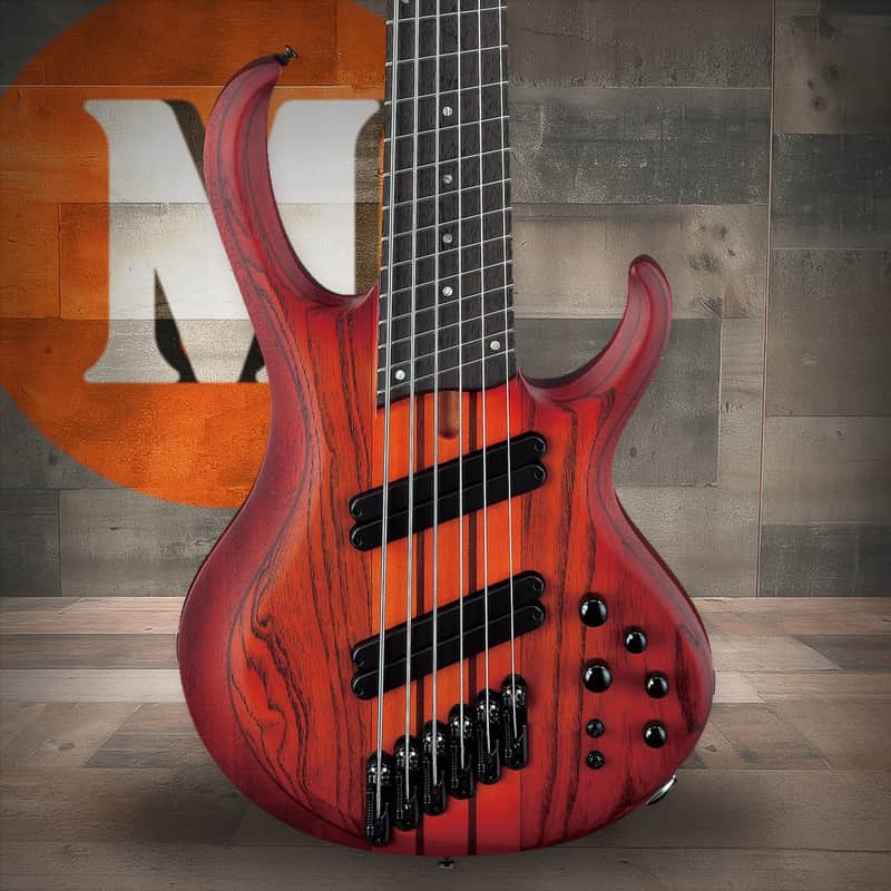 Ibanez BTB Bass Workshop 6 String Electric Bass w/Case Multi scale - Brown Topaz Burst Flat (BTB866MSBRF) image 1