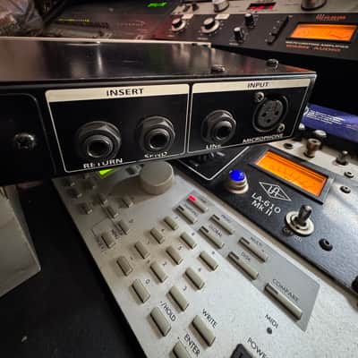 *Modified PreSonus Eureka Channel Strip 2010s - Silver w Burr Brown O Amps & Custom VU Meter Blue LED Backlight image 4