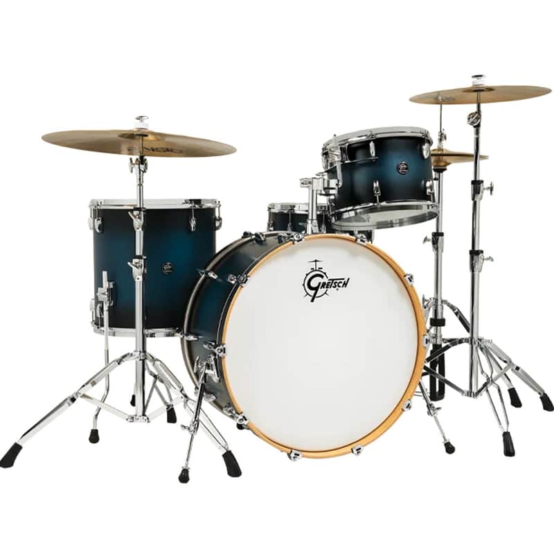 Gretsch Renown Series 4-Piece Drum Set - Satin Antique Blue Burst image 1