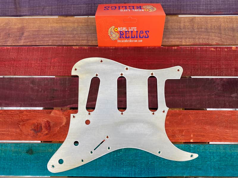 Real Life Relics Aged Silver Anodized Pickguard for Fender® Stratocaster® 11 Hole [PGA4] image 1