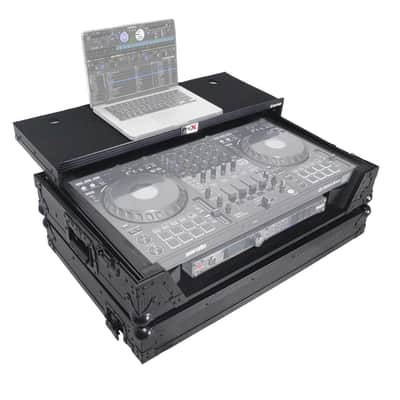 ProX XS-DDJFLX10WLTBL Black Flight Road Case to fit DDJ-FLX10 or DDJ-GRV6 Controller w LED Strip image 3