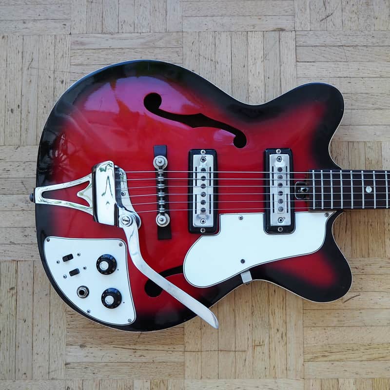 Teisco EP-8T thinline guitar ~1967 made in Japan | Reverb Canada