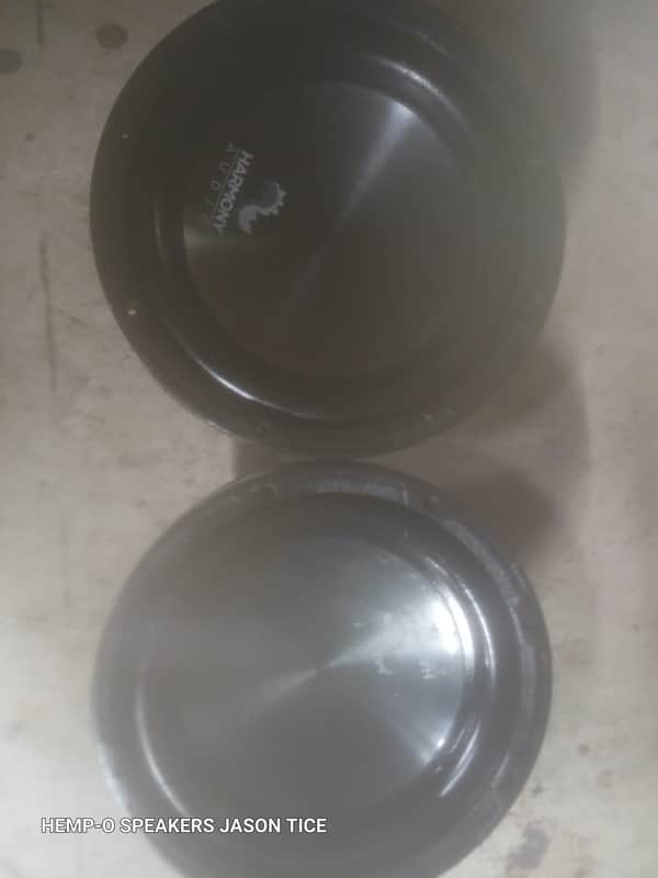 SUBWOOFERS 10" PAIR HARMONY AUDIO HA-R104 TWO FOR THE PRICE OF 1! RUBBER SURROUNDS 1 PIECE CONE image 1
